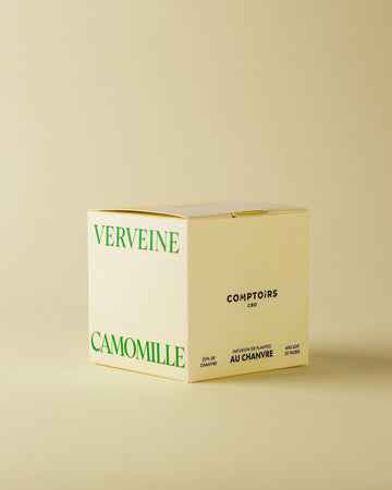 VERVEINE / CAMOMILLE - Infusion de plantes au chanvre - Sérénité (40 g) - LEEF CBD