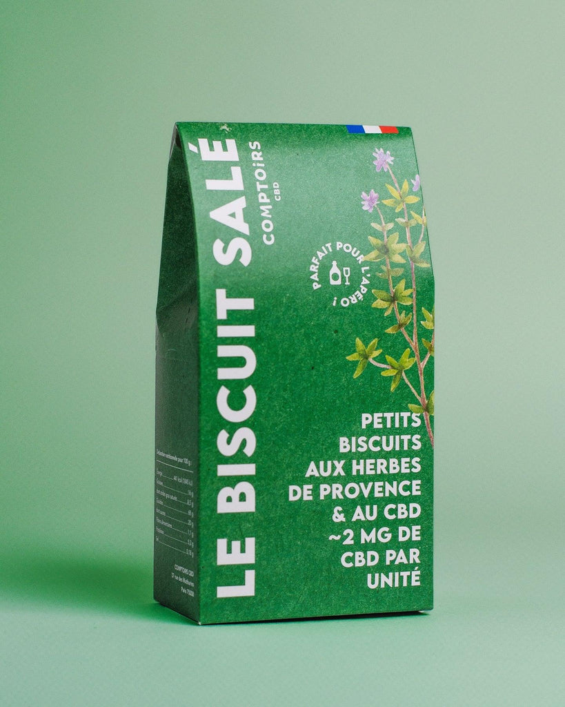 LE BISCUIT SALÉ - Biscuits aux herbes de Provence & CBD - LEEF CBD